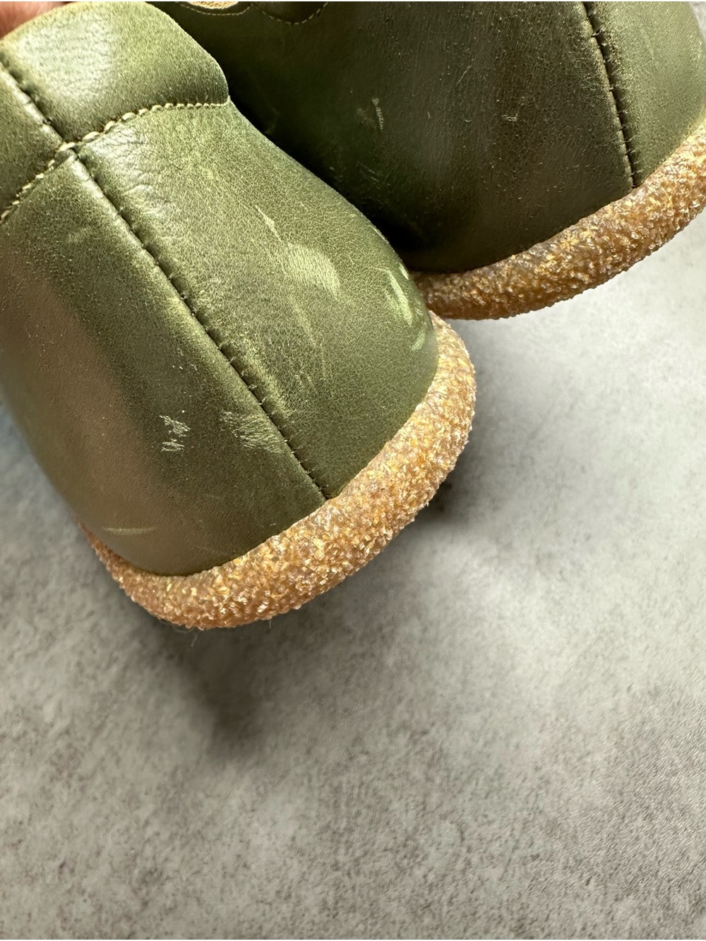 Taos Green Leather Mary Jane Comfort Shoes Size 37 EU Olive Walking Shoes - Picture 6 of 6